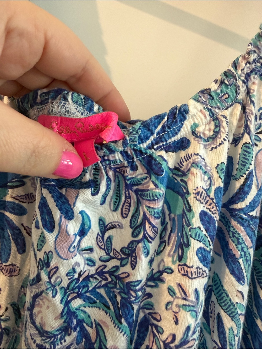 Lilly Pulitzer Blue and White Paisley Mini Dress - Picture 3 of 3